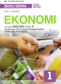 Image of Ekonomi untuk sma ma kelas x k 13 edisi revisi