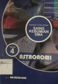 Image of Suplemen sumber Belajar Sains kebumian sma bagian 4 ASTRONOMI